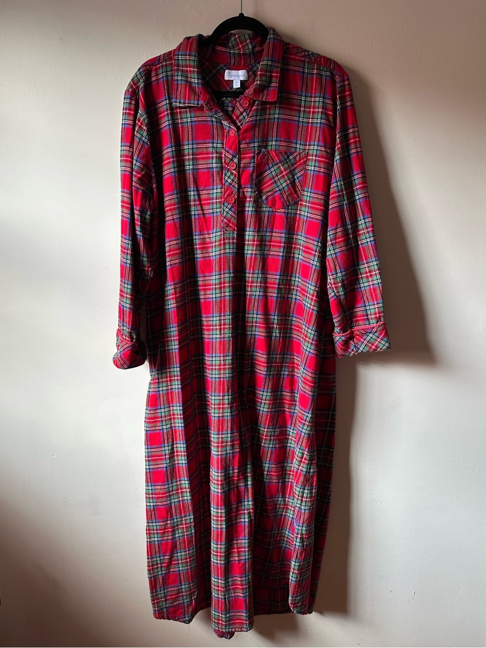 Pajamagram Tartan Plaid Maxi Length Cotton Nightgown